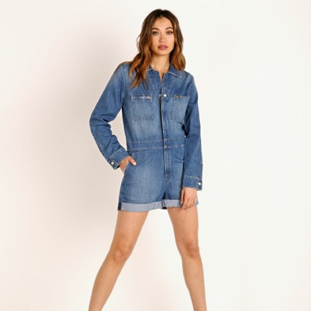NWT- Lee union all- Jean romper- indigo daze